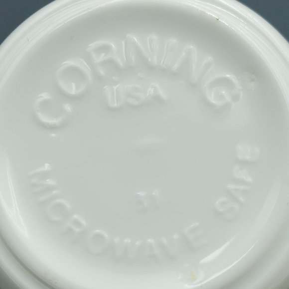 Corning Melody Mugs Corelle White Mugs with Brown Flowers and Bands - Picture 9 of 9